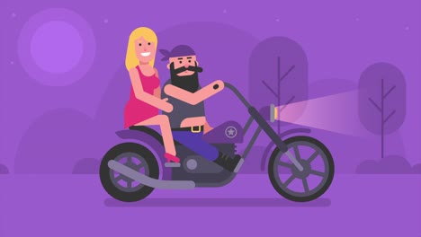 анимированный параллаксный фон. природа день и ночь