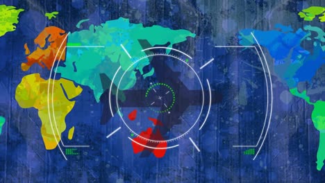 Animación-Del-Escaneo-Del-Alcance-Sobre-El-Mapa-Mundial