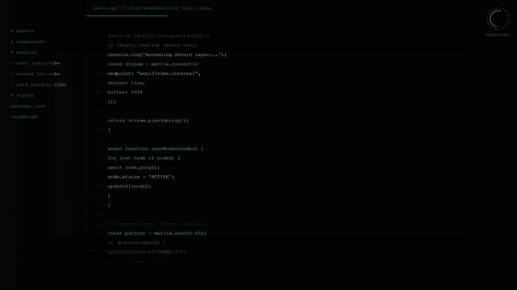 Software Code Editor Displaying Neural Network Logic