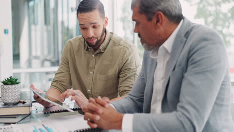 Business,-men-and-tablet-for-conversation