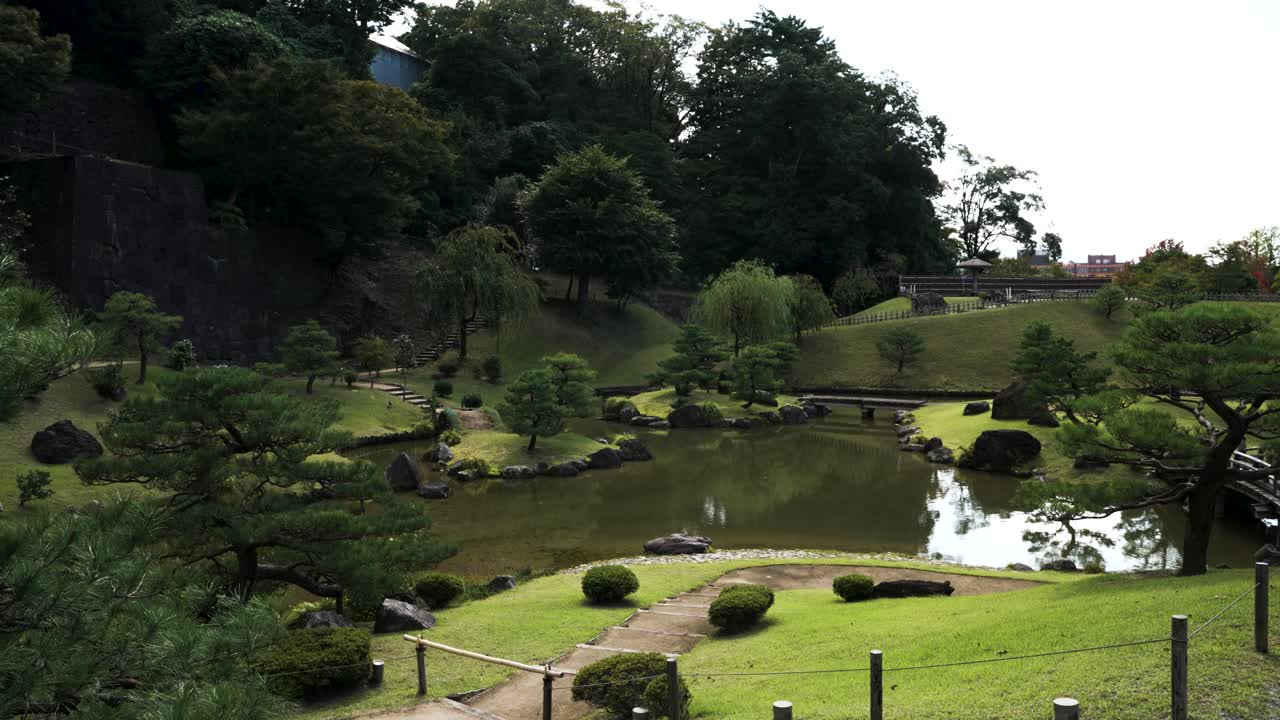Beautiful Japanese Gyokusen-Immaru Garden In Kanazawa