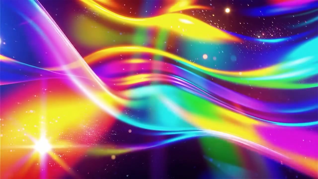 Sfondo astratto con onde di luce fluide.