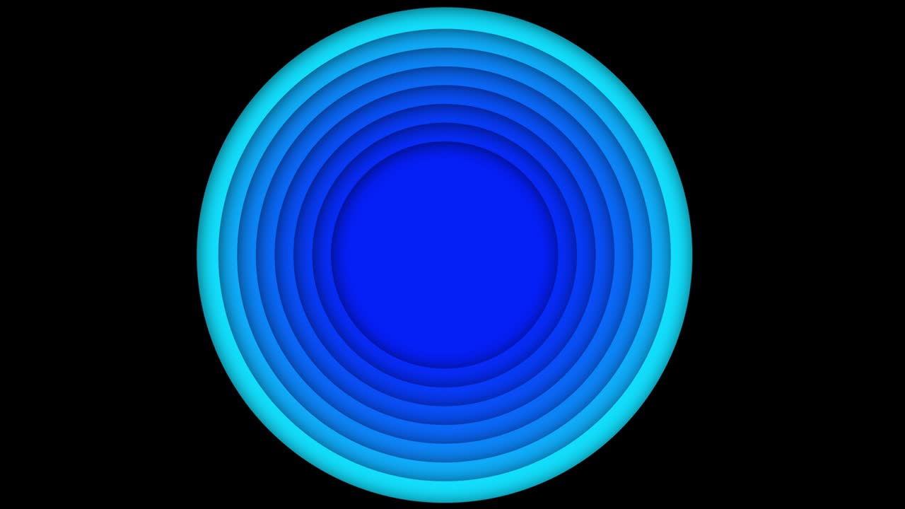 추상적인 로고 프로모션 원의 패턴과 이동의 효과와 함께 색 깨한 반지 애니메이션
