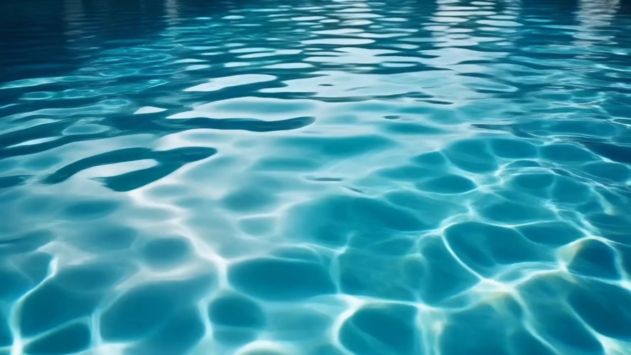 Riak Air Biru Jernih di Kolam Renang