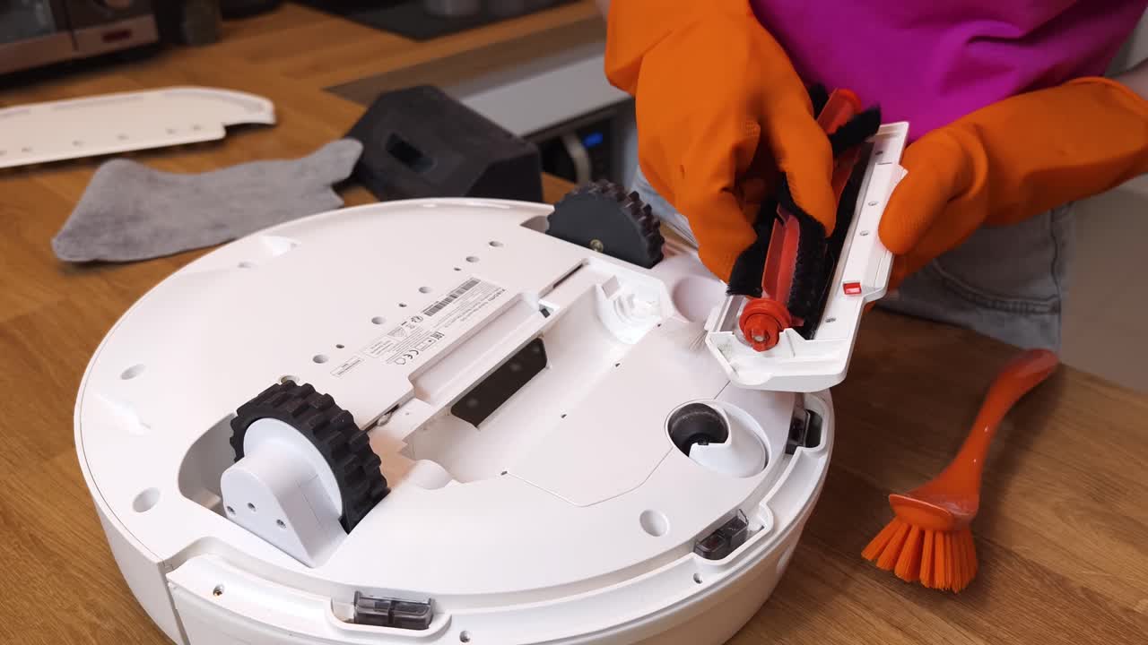 Cleaning and Maintaining a Robot Vacuum Cleaner