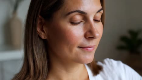 woman with natural makeup