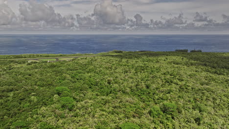 Hana-Maui-Hawaii-Vistas-Panorámicas-Aéreas-V1-Sobrevuelo-Con-Drones-Al-Aeropuerto-Regional-Con-Un-Entorno-Exuberante-Y-Un-Hermoso-Paisaje-Costero-Con-Vistas-Azules-Del-Océano-Pacífico---Filmado-Con-Cine-Mavic-3---Diciembre-De-2022