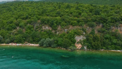 Aerial-shot-of-Macedonia-coast