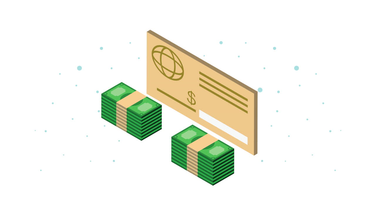 banconote denaro dollari animazione finanziaria