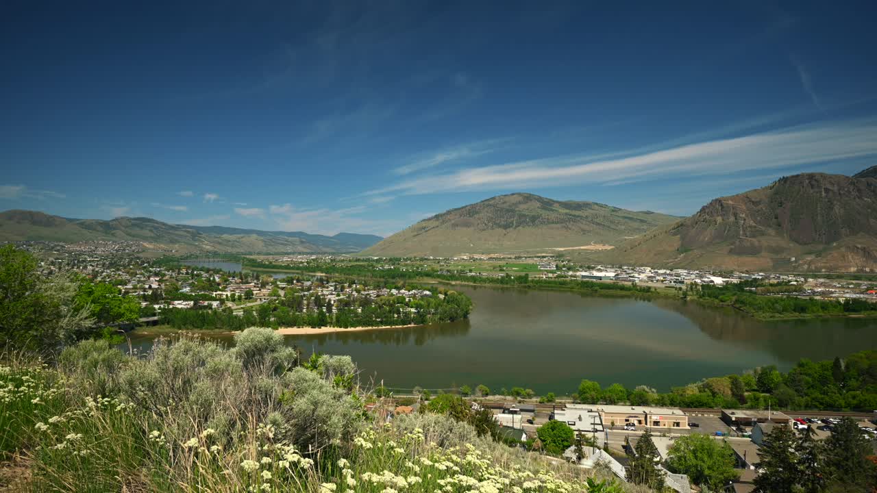 City by the River: Timelapse Serenade of Kamloops' Scenic Beauty