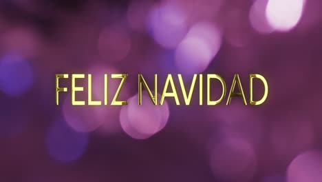 Animation-Von-Feliz-Navidad-Text-über-Violetten-Flecken-Auf-Hellem-Hintergrund