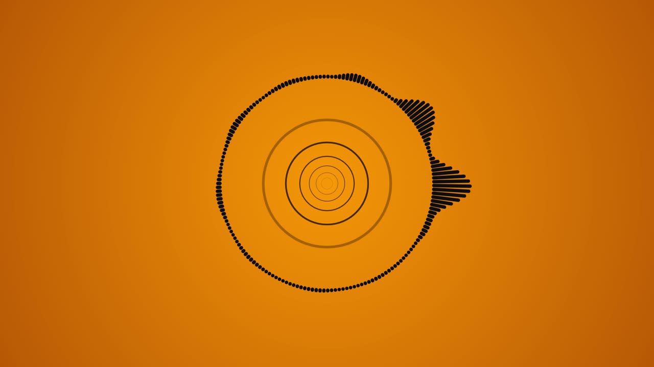 visualización de audio abstracto