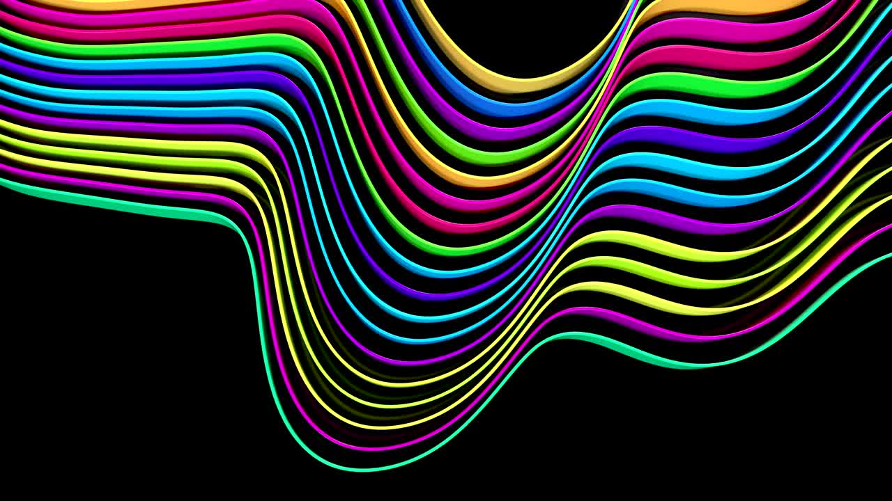 4k의 독특한 추상적인 선