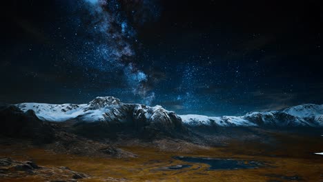Montaña-Himalaya-Con-Estrella-En-La-Noche
