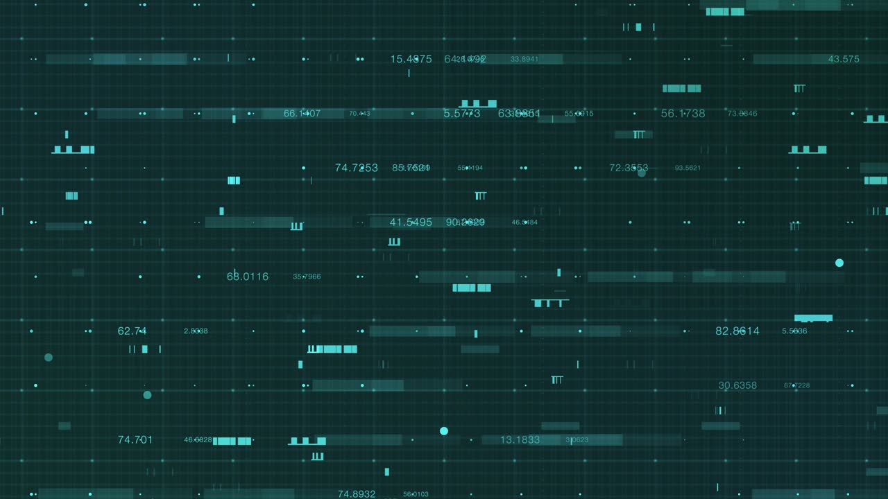 fondo de datos de red digital abstracto, ilustración de representación en 3d