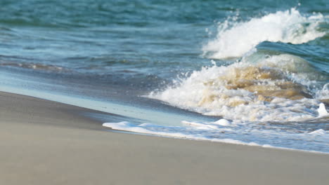 waves on a sandy beach