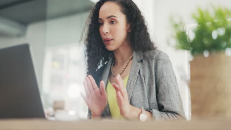 Business-woman-laptop-and-video-call