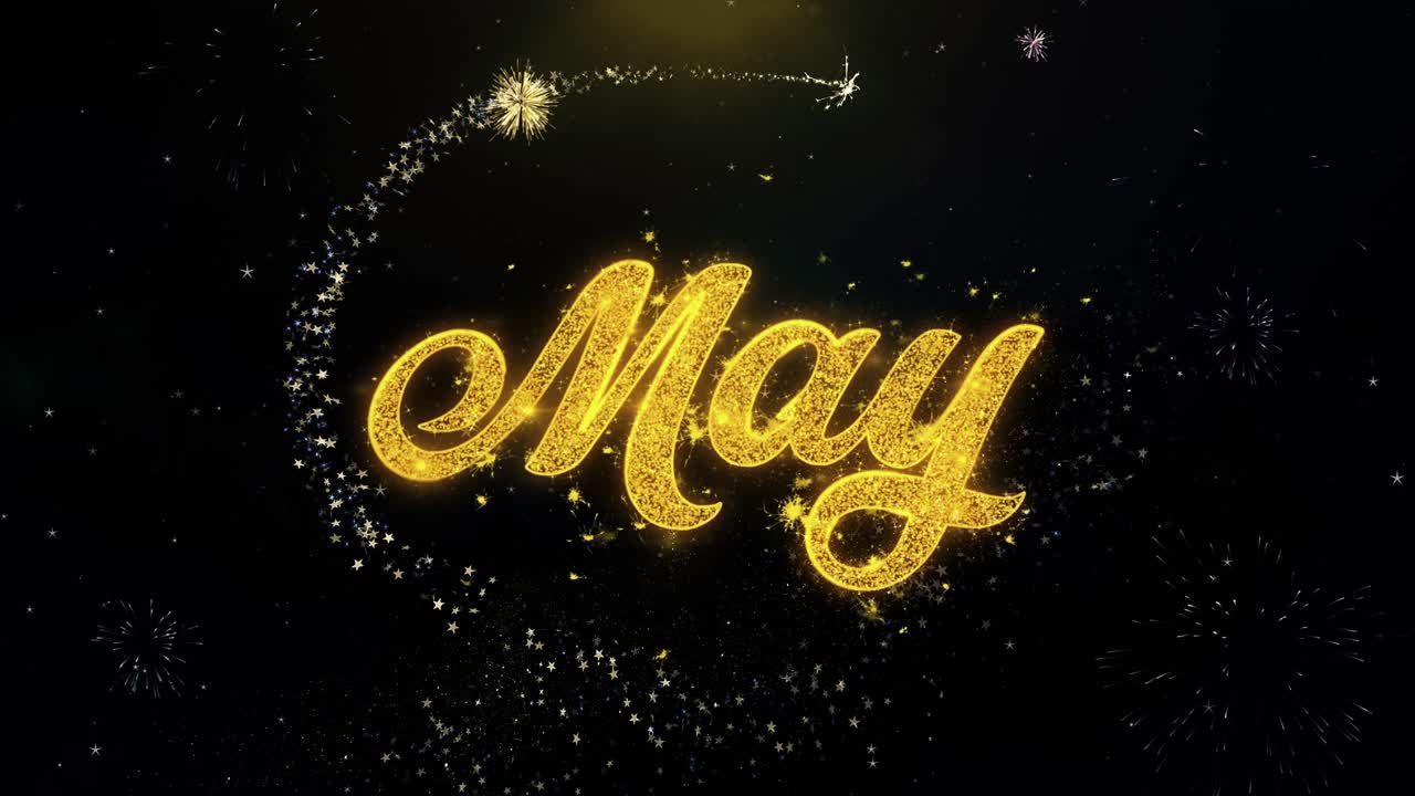 Golden Sparkles May Month Fireworks