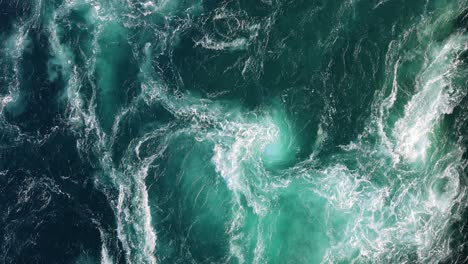 Blue-waves-of-water-of-the-river-and-the-sea-meet-each-other-during-high-tide-and-low-tide.