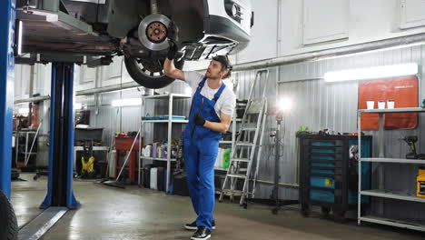 mechanic in the workshop