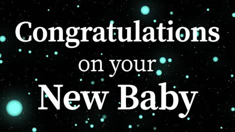 congratulations on your new baby message text animation motion graphics