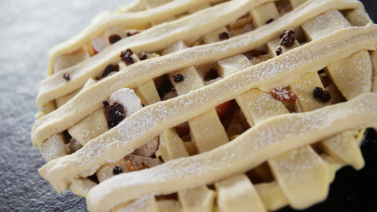 콘크리트 배경에 원시 타르트 4k