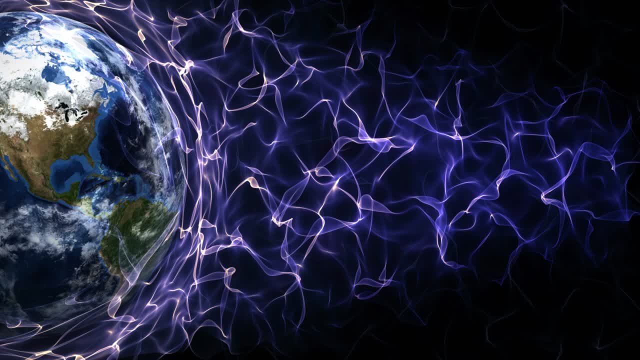 Earth and Fibers Ring Background, Loop, 4k