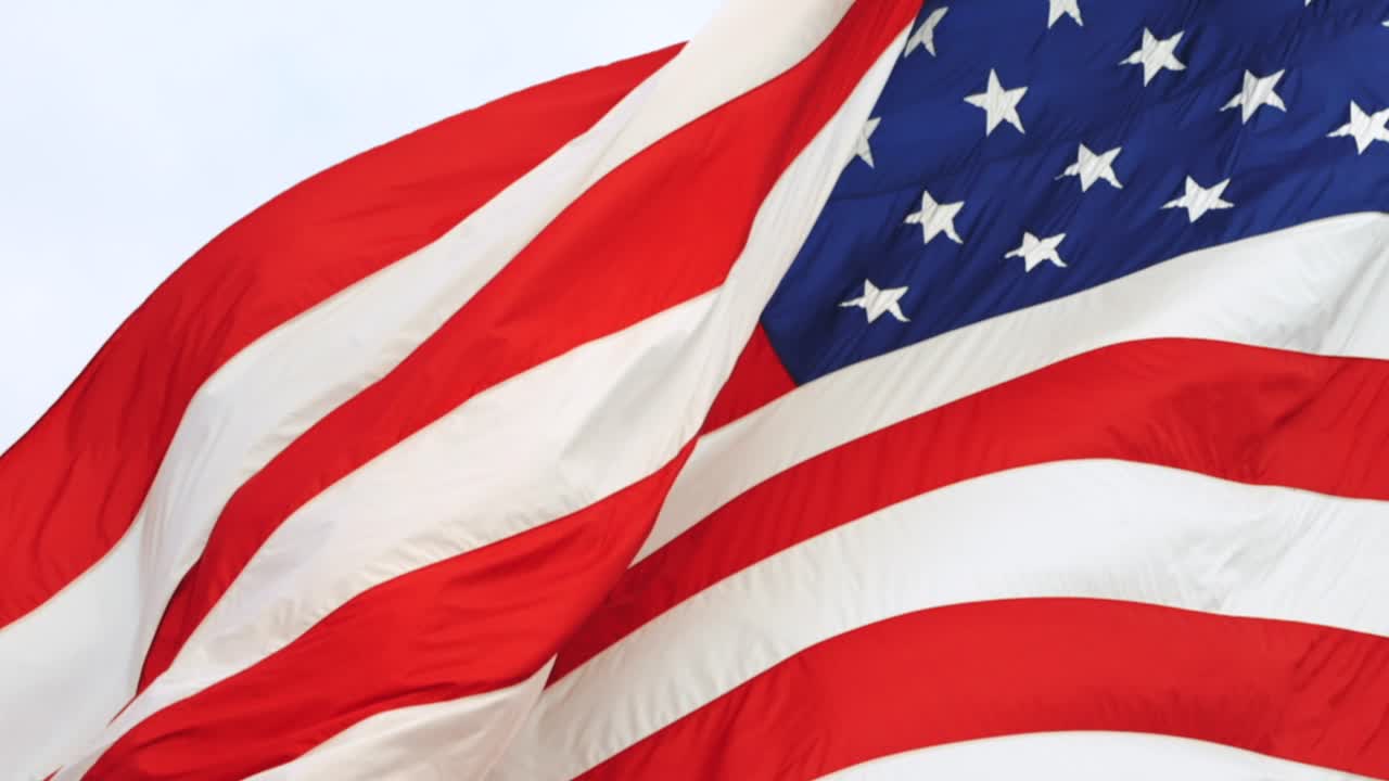 bandera estadounidense súper cámara lenta patriótico 4k