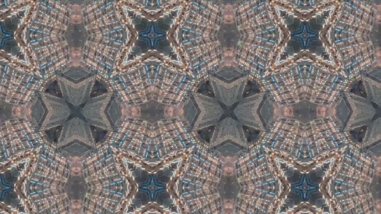 추상적인 배경 카레이도스코프 기하학