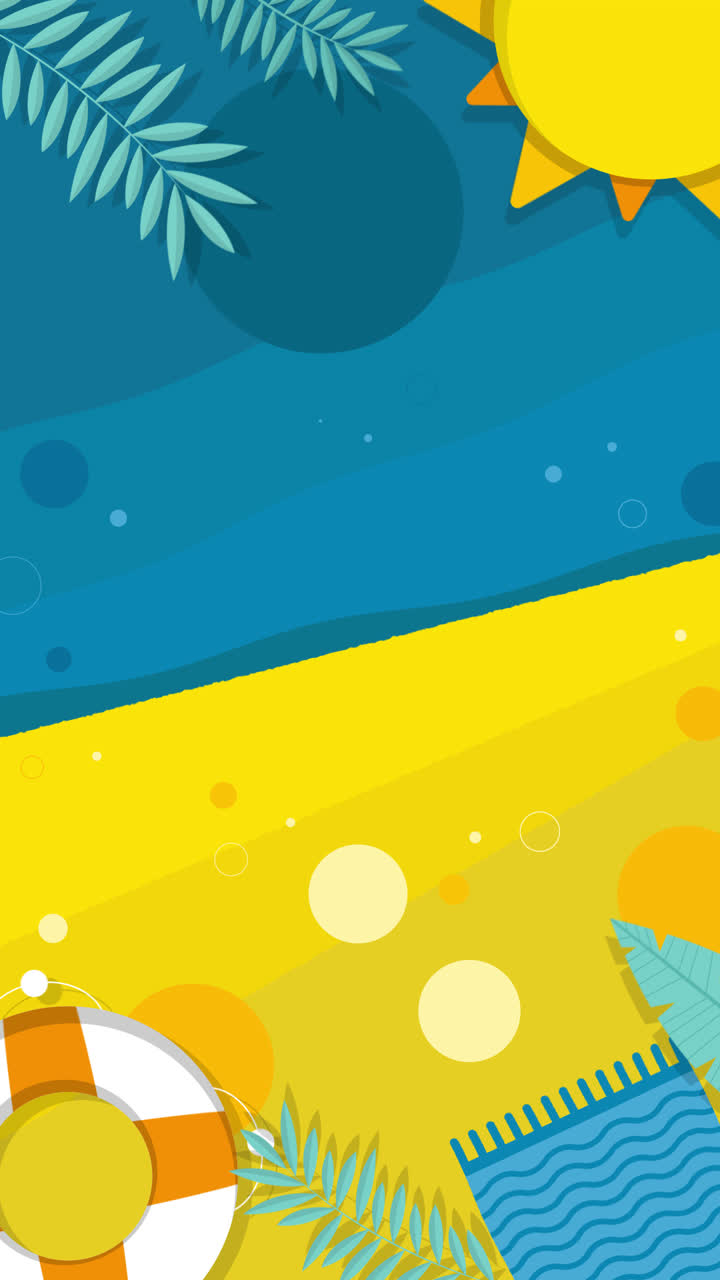 Escena de playa de verano