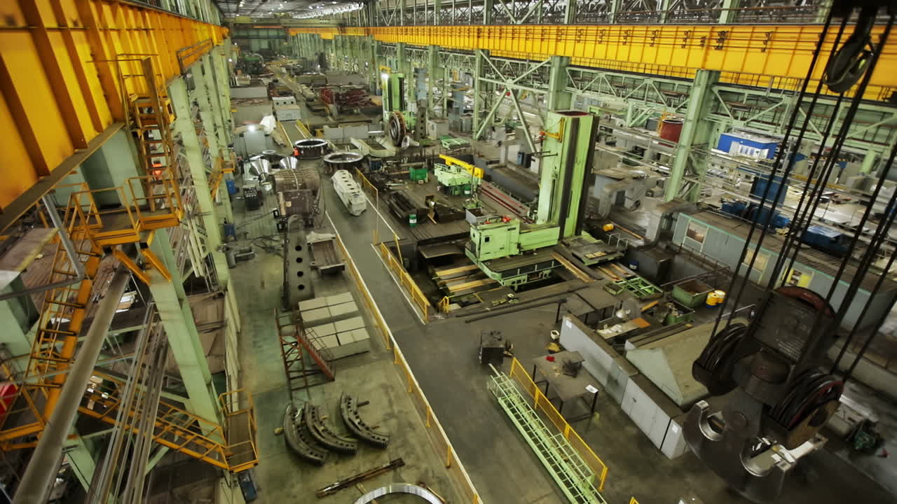 Large Industrial Factory Interior