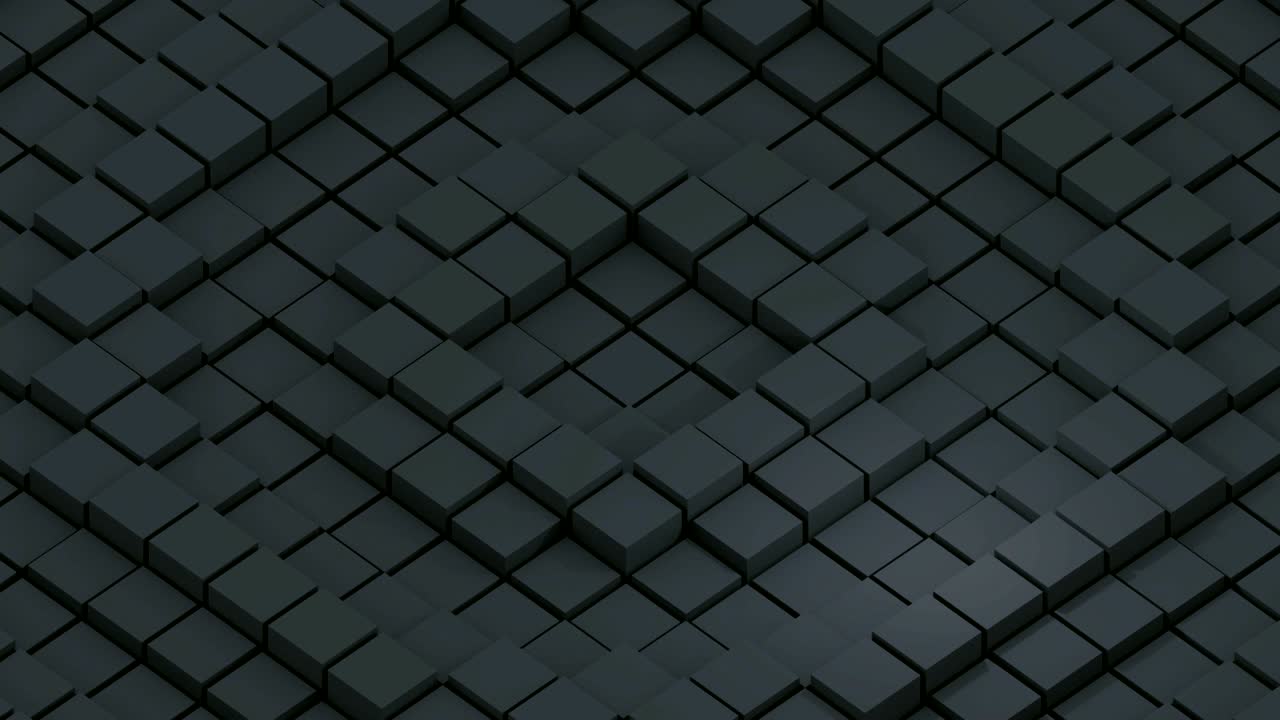 cubes surface waving. Loop moving up and down animation 3d background