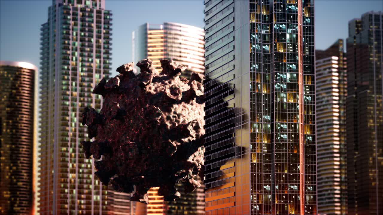 코로나바이러스 감염으로 인한 격리로 인한 빈 도시