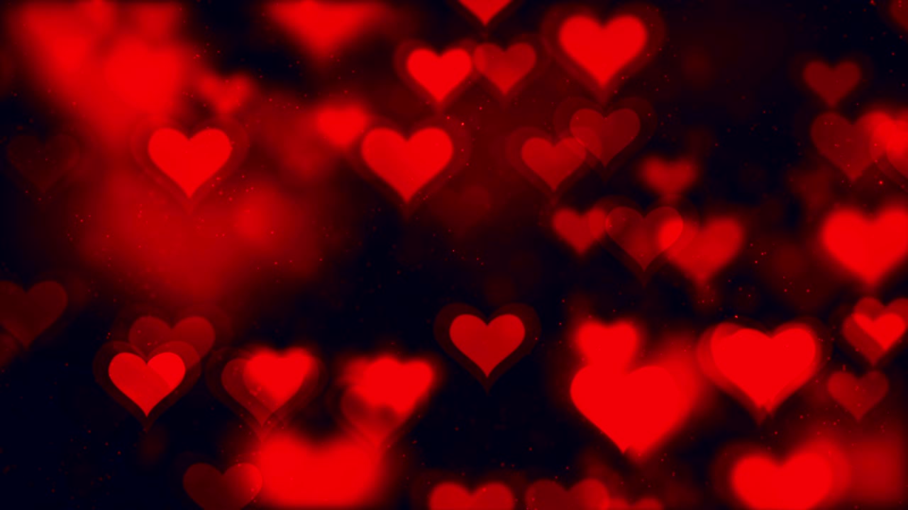 corazones forma fluyendo, día de san valentín amor relación evento de vacaciones festivo