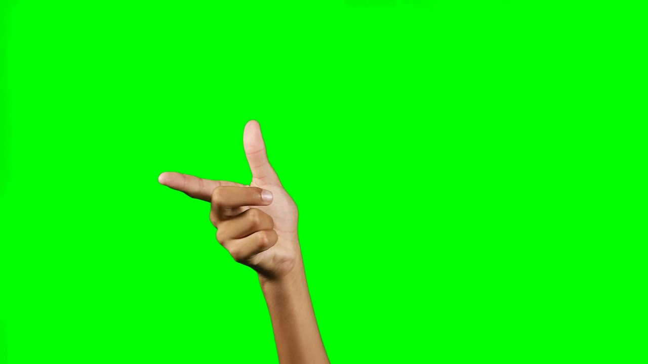Mano che finge di usare uno schermo invisibile