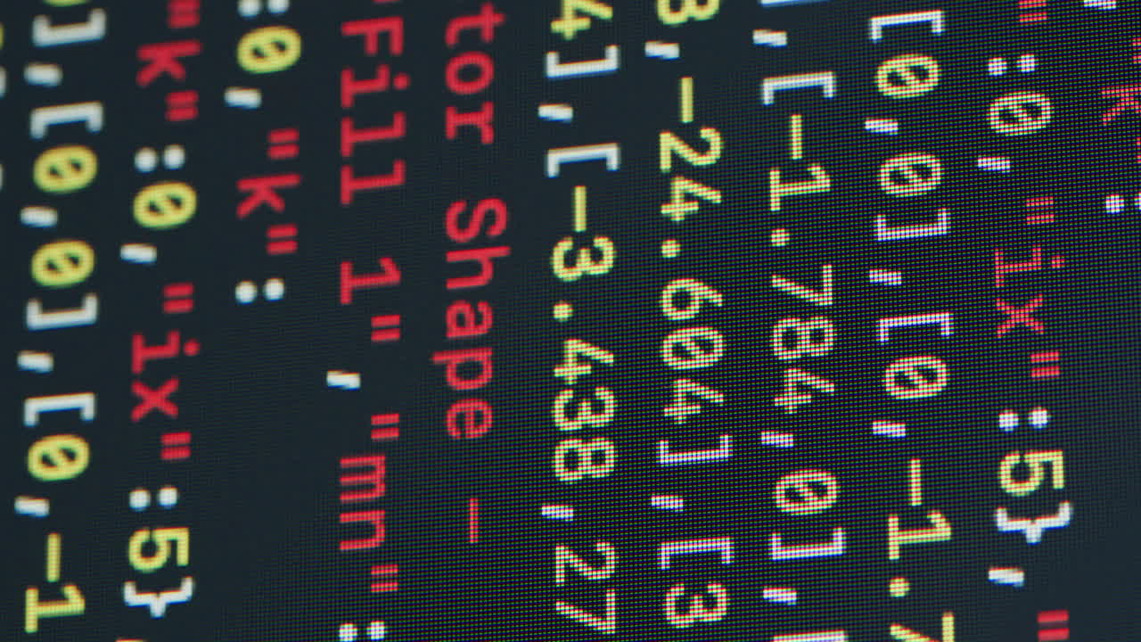 visualización de códigos de computadora