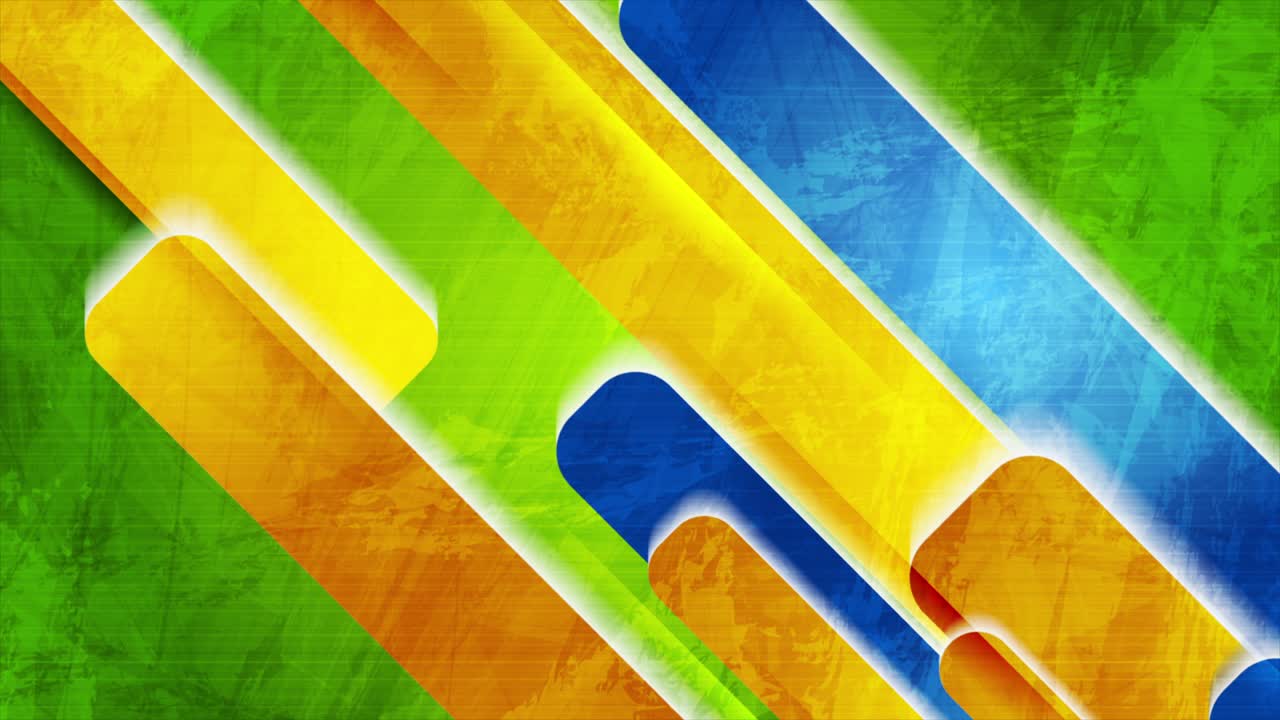 다채로운 테크, 기하학적 그런지, 추상적인 모션 배경