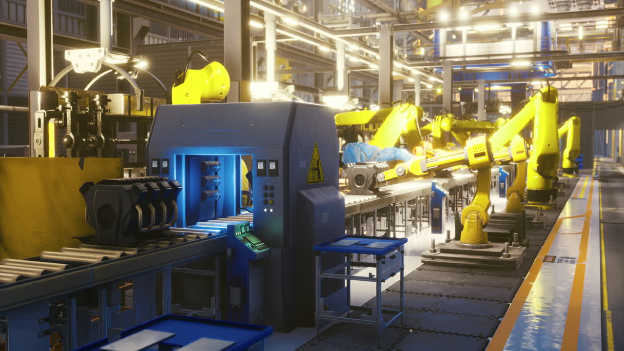 Robotic arms automate assembly in modern manufacturing