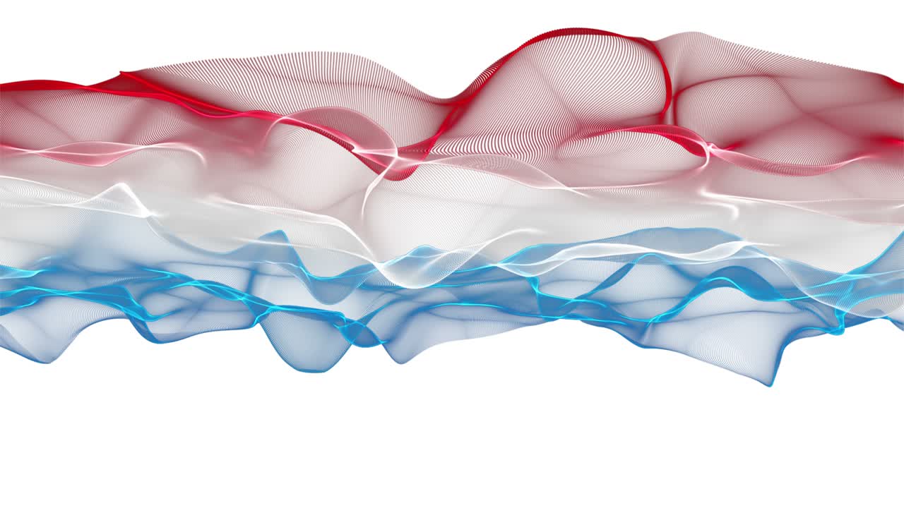 Fantastic Dutch color wave animation in slow motion for sporting events and space for text, 4096x2304 loop 4K