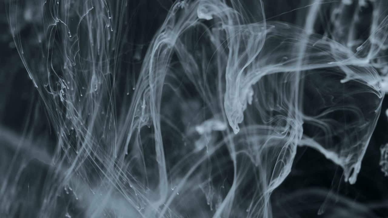 transición de humo de tinta - animación de transición que se asemeja a la tinta o el humo. abstracción en blanco y negro en forma de humo