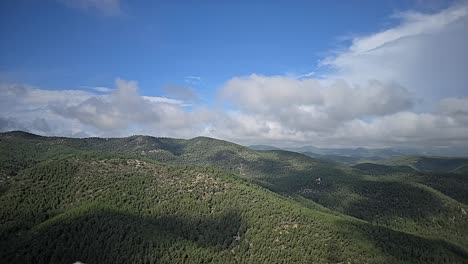 stunning mountain landscape with lush green hills and blue sky