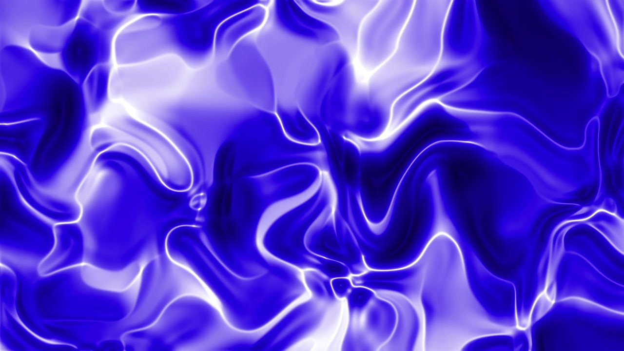 Sfondo dinamico di liquido astratto luminoso blu e bianco