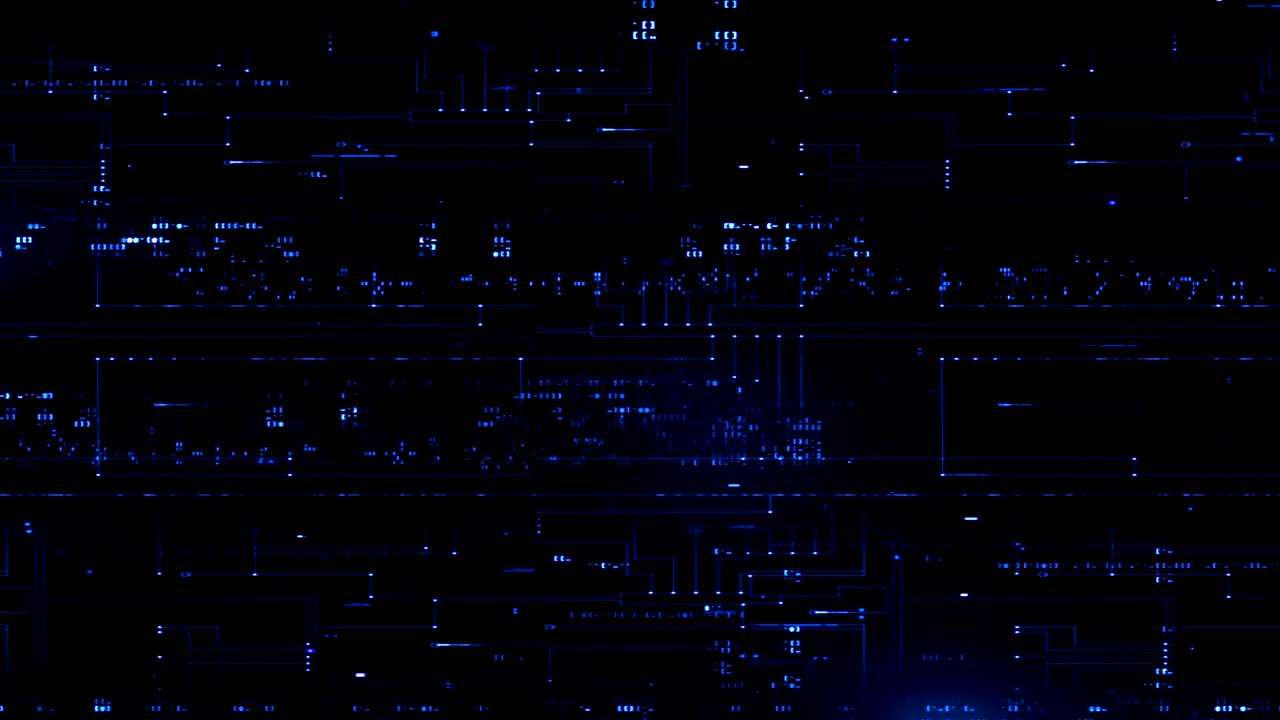 abstract digital vertical and horizontal elettric blue lines background movement, seamless loop ready animation