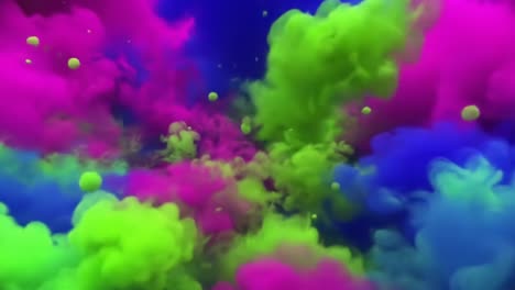 explosión de tinta de colores