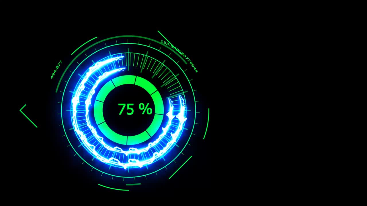 medidor de energía digital energía azul oscuro rojo radar colorido para banner y publicidad