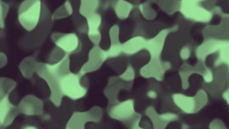 animaciones en bucle de un patrón de camuflaje líquido negro y verde azulado claro