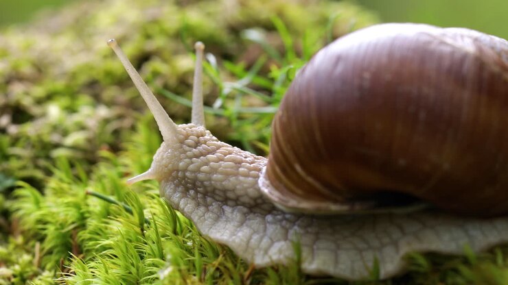 Helix pomatia also Roman snail, Burgundy snail