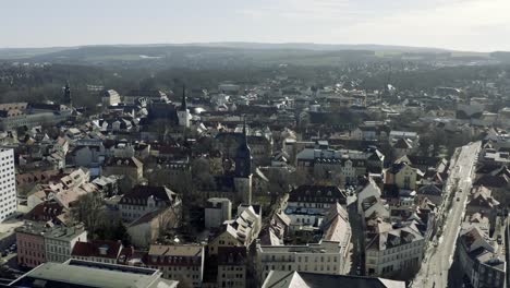 Drohnenaufnahmen-Von-Weimar-An-Einem-Sonnigen-Frühlingstag