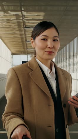 businesswoman at the airport