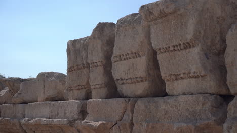 remains of aman citadel walls, jordan